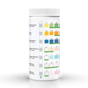 Tiras de teste de água 7 em 1 para aquário, teste fácil e preciso de 100 contagens de nitratos, nitritos, dureza, cloreto e carbonato, <span class=keywords><strong>pH</strong></span> - Product Image 4