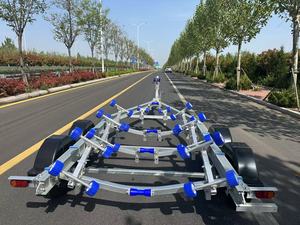Sortie d'usine <span class=keywords><strong>Essieu</strong></span> tandem de 21 pieds, <span class=keywords><strong>remorque</strong></span> de <span class=keywords><strong>bateau</strong></span> en aluminium-Type de rouleaux oscillants, avec VIN DOT CE - Product Image 4