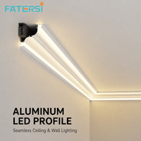 2026 FATERSI Luminaire LED profilé linéaire pour bande LED, Plafonnier moderne, Appliques murales, Éclairage d'ambiance domestique et d'escalier