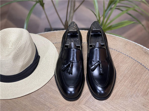 Scarpe eleganti Casual da uomo di nuova generazione con chiusura Slip-On a punta di pelle per abbigliamento da lavoro per la stagione autunnale - Product Image 5