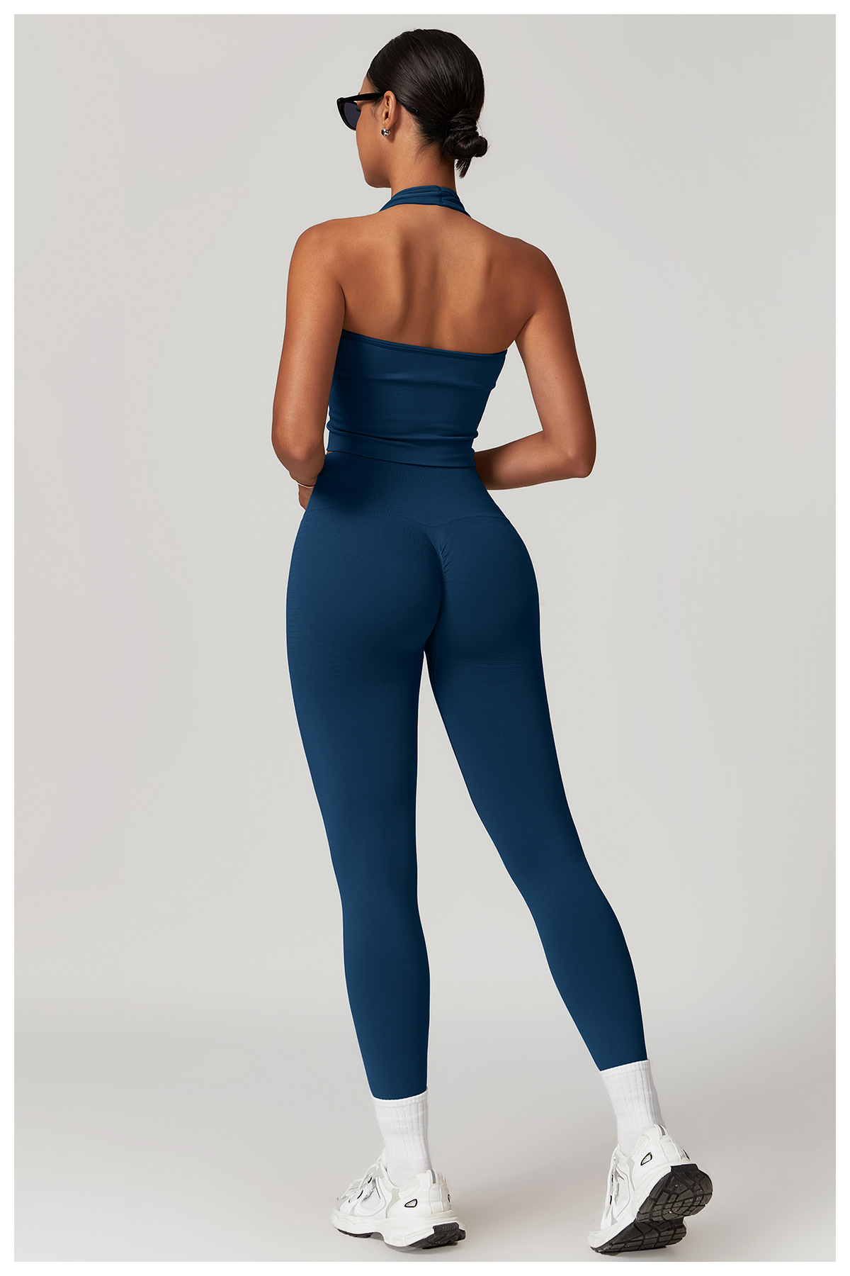 NAVY blue bra legging set