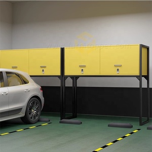 Armario de Almacenamiento <span class=keywords><strong>para</strong></span> Autos en Estacionamientos, de Acero, Personalizable, de Gran Capacidad, Caja de Herramientas Metálica, Armario de Garaje, Armario de Almacenamiento Sobre el Capó del Auto - Product Image 6