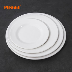 Platos de <span class=keywords><strong>vajilla</strong></span> de melamina blanca asequibles al por mayor, platos de <span class=keywords><strong>vajilla</strong></span> de plástico circulares sostenibles <span class=keywords><strong>para</strong></span> restaurantes y camping - Product Image 3
