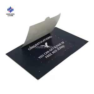 Tickets de papel personalizados con pestañas de una ventana Servicios de impresión de tarjetas de regalo de papel de diseño gratuito