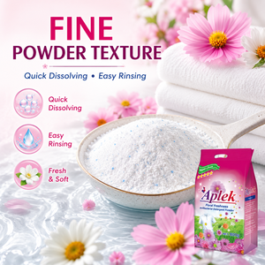 Poudre à lessiver douce pour peaux sensibles, sans agent fluorescent, sans danger pour les vêtements de bébé, nettoyage en profondeur, savon à lessiver doux, OEM, étiquette privée - Product Image 3