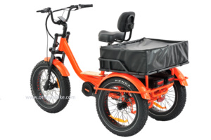 Vente en gros vélo électrique tricycle gras à trois roues tekerlekli elektrikli vélo électrique à 3 roues Bafang vélo cargo électrique à moteur central - Product Image 2