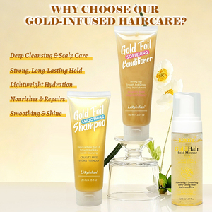 <span class=keywords><strong>Acondicionador</strong></span> Dorado OEM ODM que Restaura y Fortalece el Cabello con Biotina y Pantenol: Suaviza, Desenreda y Repara el Cabello Seco y Dañado - Product Image 6
