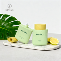 Bouteille de crème solaire teintée de forme ovale de 50ml emballage de crème solaire Spf 50 avec bouchon intérieur modèle FA-A stock