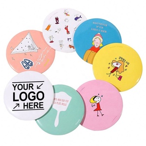 Logotipo personalizado de un solo lado, espejo cosmético de bolsillo de cristal redondo de 5,8 cm, uso de maquillaje personalizado con etiquetado - Product Image 1