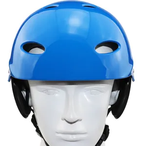 高品质皮划艇水上漂流皮划艇被证明安全头盔ABS外壳软EVA泡沫可调节衬垫水上运动头盔