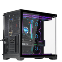 Boîtier de jeu SNOWMAN PLUS Full Tower ATX pour ordinateur Gamer PC avec fenêtre latérale, accessoires disponibles en stock