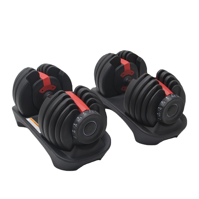 52 LBS Dumbbell 24kgs Professional Home Gym Adjustable Weights Dumbbell Set