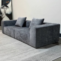 Modulares Ecksofa Komprimiertes Knochenloses Cloud-Sofa Gepolstertes Modernes Sofa Keine Montage Erforderlich für Wohnzimmer, Apartment