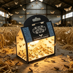 Pièges à mites écologiques jetables pour usage intérieur, directement de l'usine, capture facile des mites de garde-robe et de garde-manger, anti-mites solides - Product Image 1