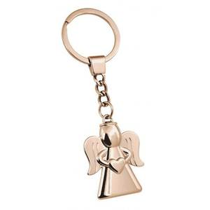 Portachiavi Angelo Dorato con Ciondolo a Cuore per Regali e Decorazioni - Product Image 1