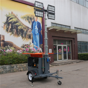 Tour d'éclairage mobile avec réservoir de carburant de <span class=keywords><strong>100</strong></span> L, moteur Kubota de 3,5 kW, 400 W*4 LED, station d'éclairage remorquable - Product Image 3