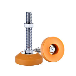 M16X100mm piedini regolabili 80-100mm di diametro Base antiscivolo in gomma piedini di livellamento in metallo regolabili articolati - Product Image 6