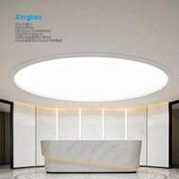 Film de plafond extensible semi-transparent, caissons lumineux circulaires en PVC souple, plafonds en tissu extensible, film de plafond extensible