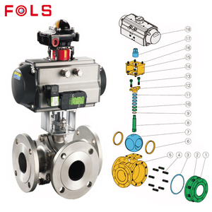 Válvula de Bola de Tres Vías con Brida para Alta Temperatura, OEM, de Proveedores Chinos - Product Image 4