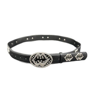 Ceinture vintage Western Cowboy Cowgirls pour homme, style Y2K gothique punk rock, en cuir PU clouté avec boucle en alliage - Product Image 2