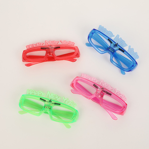 Vuông nhựa neon sáng Eyewear với nhiều màu đèn cho năm mới bên lễ kỷ niệm, ánh sáng lạnh <span class=keywords><strong>LED</strong></span> kính - Product Image 2