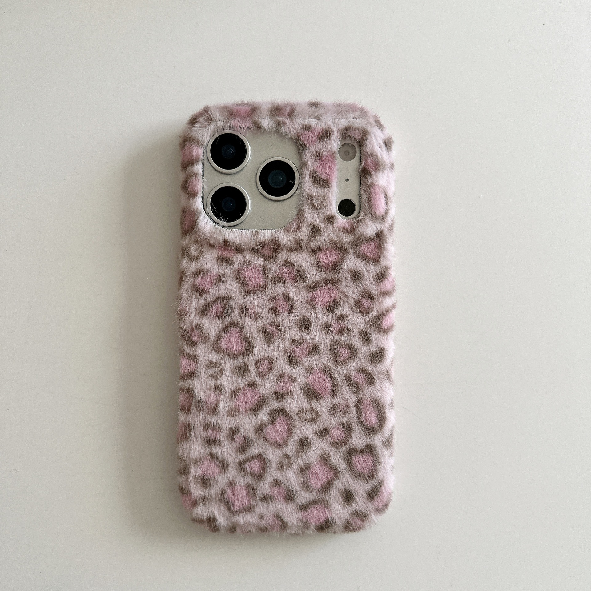 Pink leopard flannel
