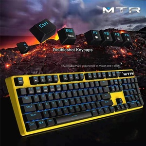 <span class=keywords><strong>Teclado</strong></span> para Juegos ABS, <span class=keywords><strong>Ruso</strong></span>, Coreano, Taiwanés, Tailandés, Español, Impermeable, Eje Óptico, 104 Teclas, <span class=keywords><strong>Teclado</strong></span> de Membrana con Cable - Product Image 2
