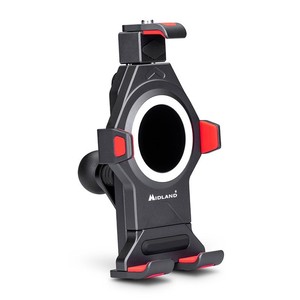 Support universel pour smartphone Midland, support de moto en aluminium, noir - Product Image 1