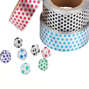 football Custom printed candy wrapping paper aluminum foil for chocolate packaging paper