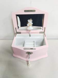 Boîte à bijoux musicale ballerine rose de luxe personnalisée nouveau design <span class=keywords><strong>manivelle</strong></span> carrousel en forme de cheval pour le rangement des organisateurs pour enfants - Product Image 2