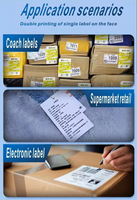 Printer Label Thermal Mini Portabel Xprinter XP-P326B, Model 4x6, Cocok untuk Mesin POS Supermarket, 203 DPI.