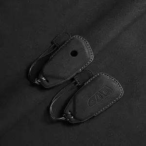 Étui pour clé de voiture en cuir Carest Volkswagen Golf 8 MK8 ID.3 ID.4 <span class=keywords><strong>Cupra</strong></span> Skoda Octavia A8 SEAT Leon MK4 2020 2021 Formentor <span class=keywords><strong>Tarraco</strong></span> - Product Image 4