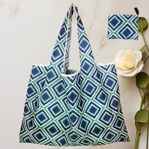 Bolsa de Mano de Poliéster Reutilizable Ecológica Ripstop de la Marca Mailer, con Cierre de Cremallera, Asa de Mano, Plegable y Expandible - Product Image 5