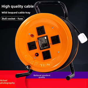 Enrouleur de câble standard national de <span class=keywords><strong>50m</strong></span> avec 220V pour équipement électrique et carte de traînée - Product Image 4