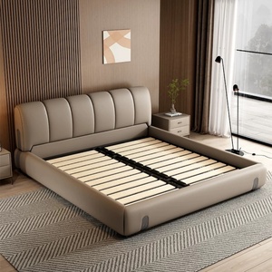 Cama con plataforma <span class=keywords><strong>de</strong></span> cuero italiano Geshang YG-6 |   Tamaño King/Queen |   Muebles <span class=keywords><strong>de</strong></span> Dormitorio Modernos |   Venta al por mayor - Product Image 2