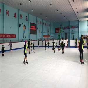 Panneau de patinage de patinoire synthétique résistant à l'usure autolubrifiant à faible coût patinoire en plastique de patinage pour l'intérieur extérieur - Product Image 4