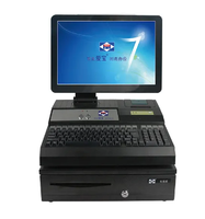 Tela do cliente de 15.6 polegadas tudo em um equipamento da posição da loja da fixcomida com software/pos