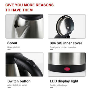 家庭用キッチン家電 360度回転ベース 電気ケトル 110v 220v 電気ポット - Product Image 5