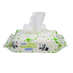 80 buah tisu basah bayi alami pembersih tangan Kulit Sensitif bambu Biodegradable organik ramah lingkungan 100% - Product Image 5