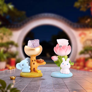 กล่องสุ่มคริสตัลสโตนสุดฮิต น่ารัก ตุ๊กตาเรซิ่นสัตว์น้อย ของตกแต่งโต๊ะทำงาน ของขวัญนักเรียน ฟิกเกอร์จิ๋วใหม่ - Product Image 6