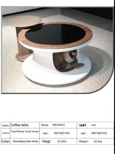 طاولة قهوة مع أريكة بسيطة إبداعية بمساحة صغيرة للمنزل من حيوان أليف - Product Image 5