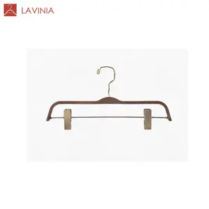 Lavinia wide shoulder suit hangers pant rack with clip plastic hanger