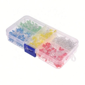 Paquete de Componentes de Diodos Emisores de Luz LED de Inserción Directa F3mm, Rojo, Verde, Amarillo, Azul y Blanco, de Alta Luminosidad - Product Image 2