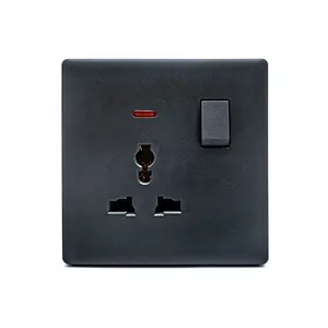 Wholesale Grey Super Thin Socket 13A Multi Socket Skin Touch Feeling Wall Socket with SASO SQM CE