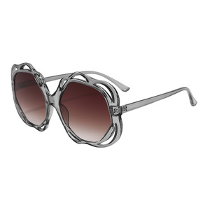 Gafas de Sol Extra Grandes Irregulares Rosadas para Mujer, Protección UV400, Lentes de Sol Modernas con Marco de PC, Estilo para Viajes y Conducción - Product Image 2