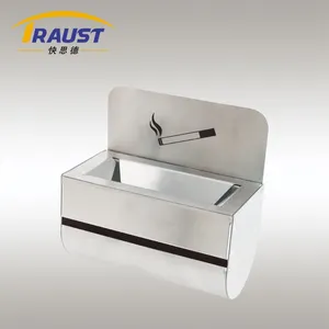 Cestino della <span class=keywords><strong>cenere</strong></span> in acciaio inossidabile minimalista montato a parete Traust piccolo recipiente per rifiuti per esterni per posacenere per sigarette - Product Image 4