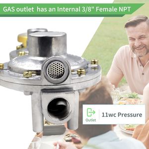 Regulador de <span class=keywords><strong>gas</strong></span> propano de 2 etapas con entrada <span class=keywords><strong>Pol</strong></span> con manómetro - Product Image 4