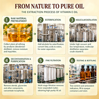 Huile de Vitamine E Pressée à Froid de Qualité Cosmétique en Gros, Résine Naturelle Pure de Tocophérol pour Crèmes, Lotions, Soins Capillaires, Peau et Massage Corporel