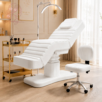 Lit de beauté électrique de luxe à 3 moteurs, table de massage facial réglable, lit de spa pour cils, équipement pour salon de beauté et clinique