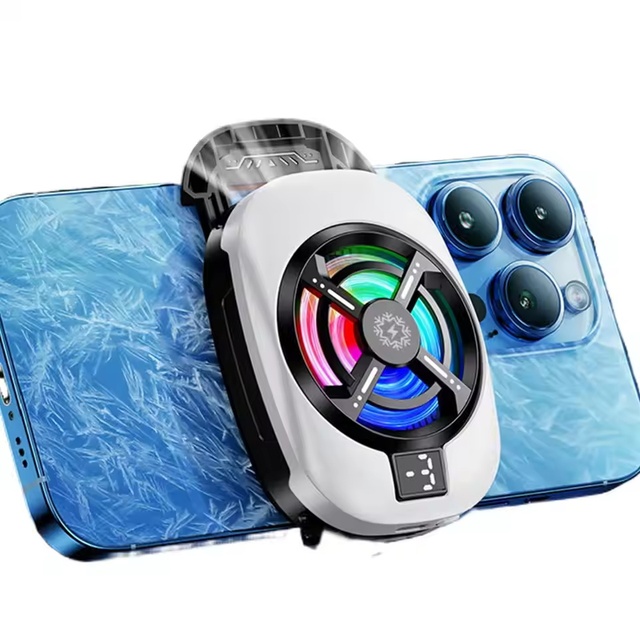 Phone Semiconductor Cooling Fan 3 Gear Adjustable Game Cooler Silent Radiator for IPhone for Xiaomi for Huawei Live Streaming